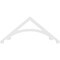 Ekena Millwork Pitch Legacy Architectural Grade PVC Gable Pediment, 72"W x 30"H x 1"P (10/12) GPP072X030X100LEG - alternate 5